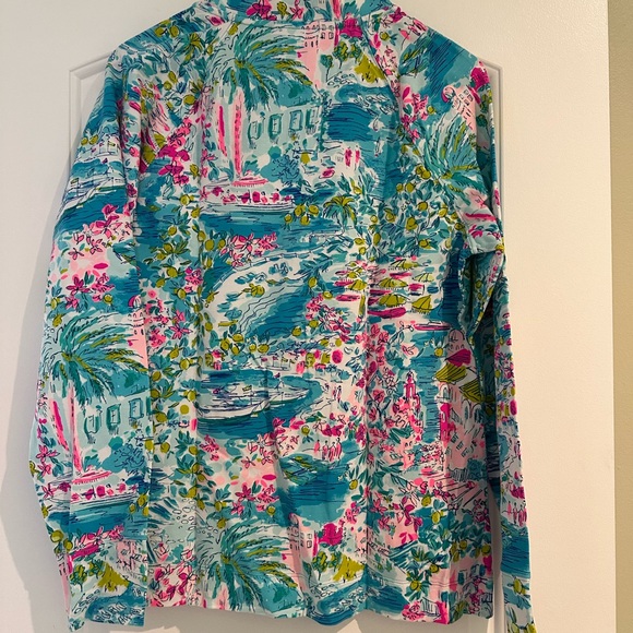 Lilly Pulitzer Positano Floral Half-Zip Pullover - Picture 2 of 4